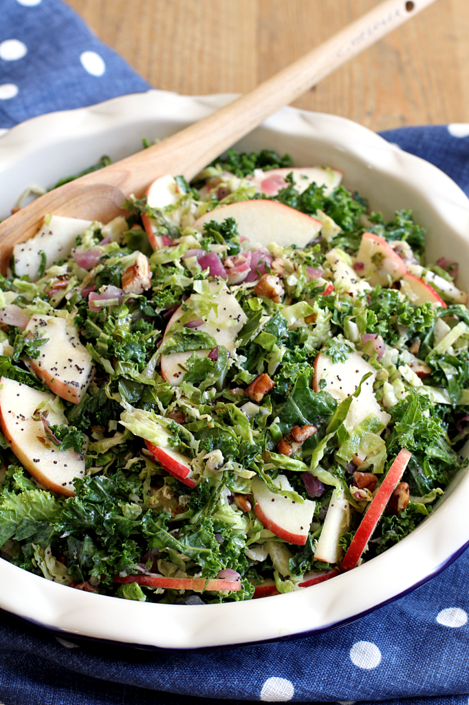 Roasted Brussels Sprouts and Kale Salad