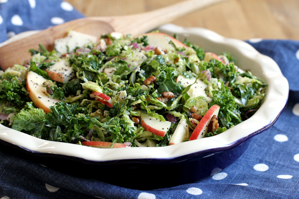 Roasted Brussels Sprouts and Kale Salad_close