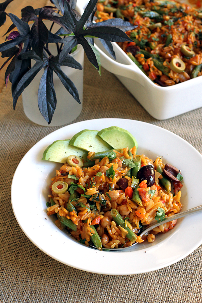 Vegetable Orzo Paella_plated