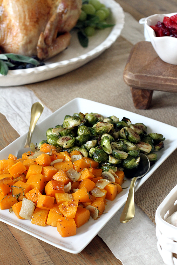 Butternut Squash and Brussels Sprouts