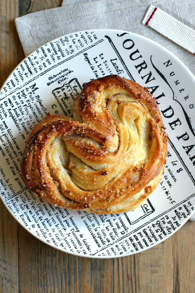 Heart-Shaped Cinnamon-Sugar Bun