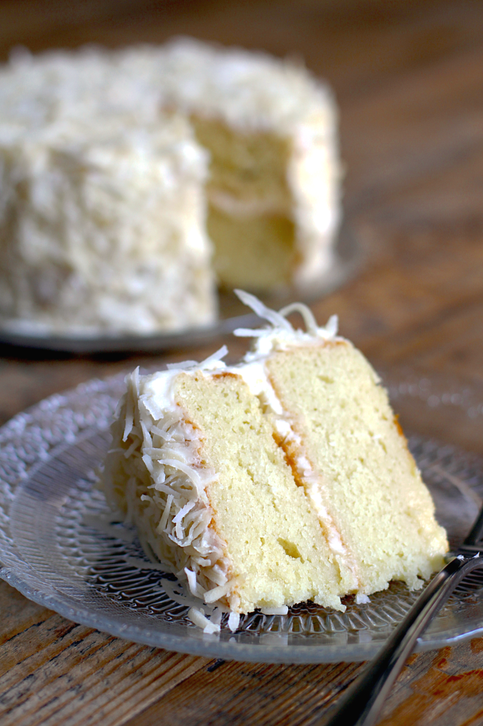 Coconut Cake with Cream Cheese Frosting_slice