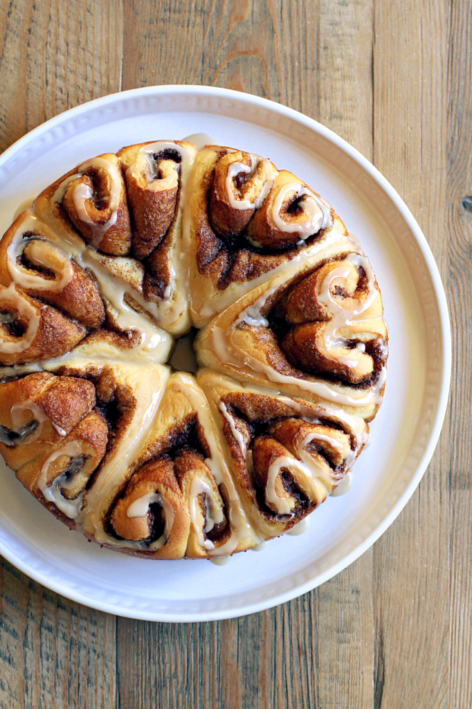 Sour Cream Cinnamon Rolls_top