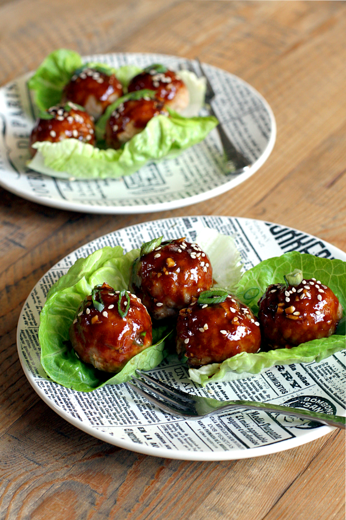 Turkey Meatballs with Hoisin Glaze