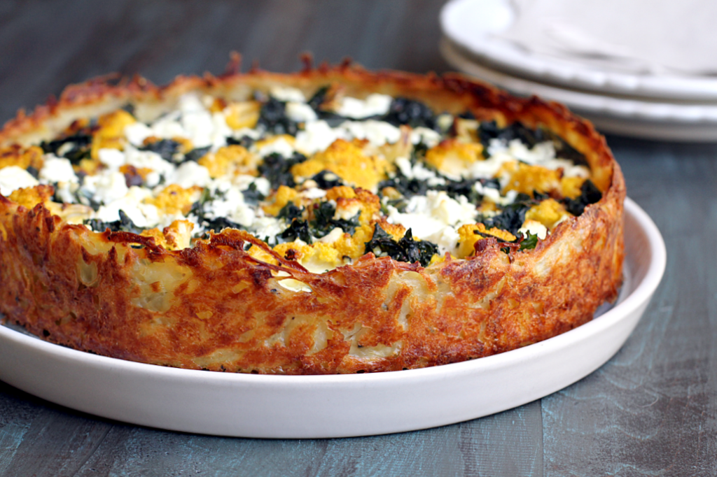 Cauliflower and Kale Quiche