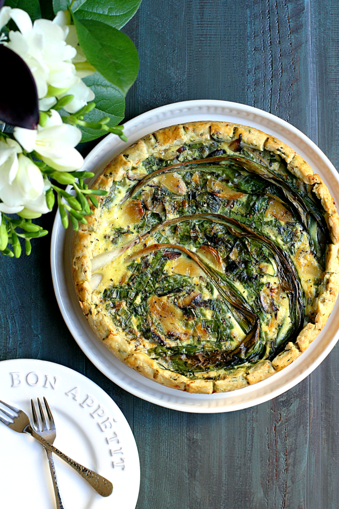 Ramp and Mushroom Quiche