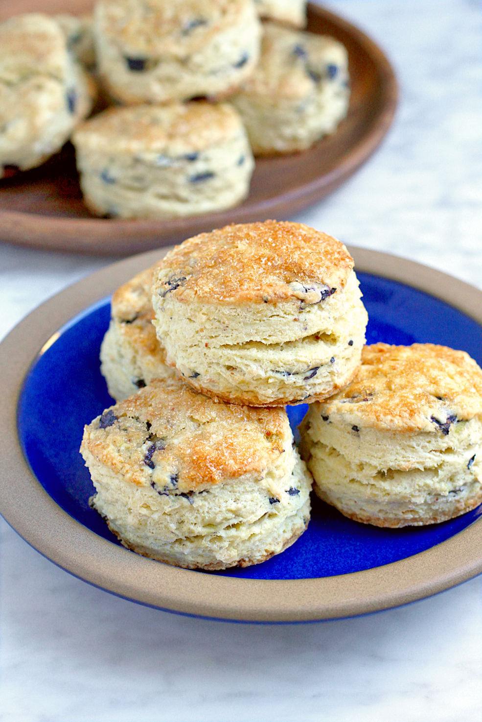 Blueberry Coconut Cream Scones - Two of a Kind