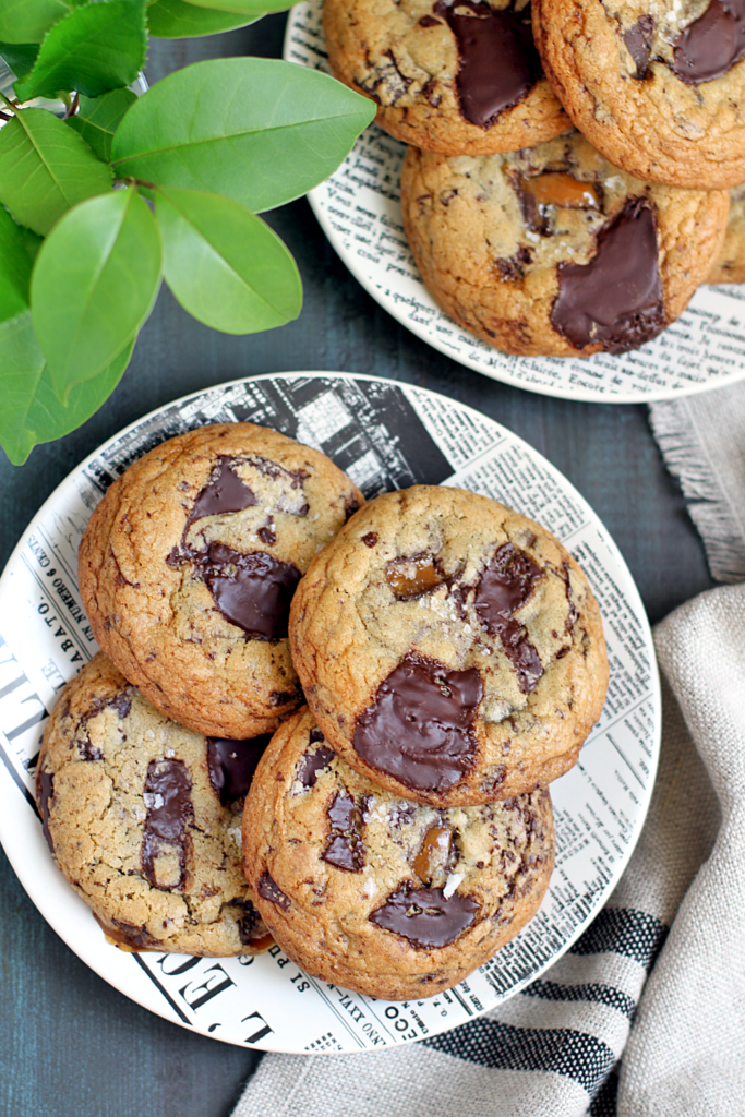 Image of toffee chocolate chunk cookies.