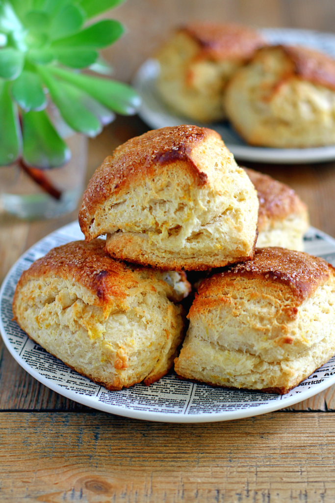 Image of citrus honey biscuits.