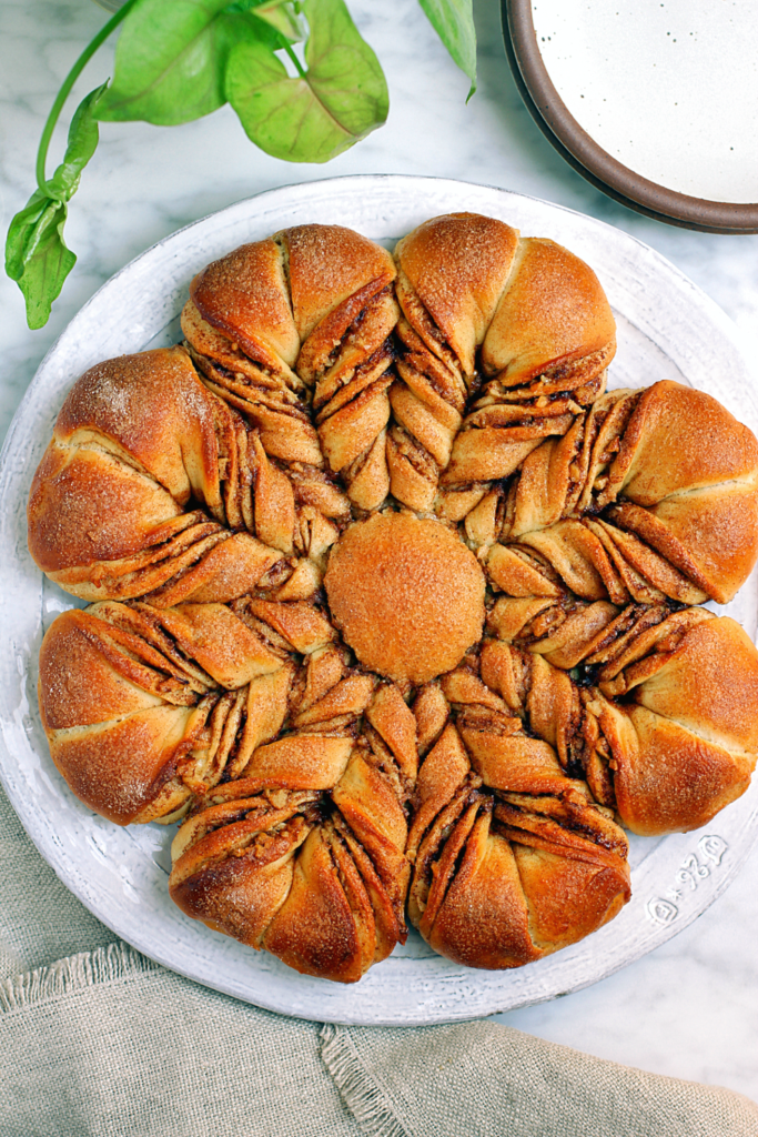 Image of banana nut star bread.