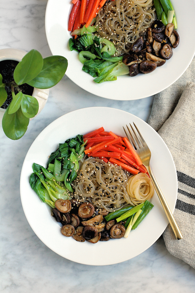 Image of vegetable japchae.