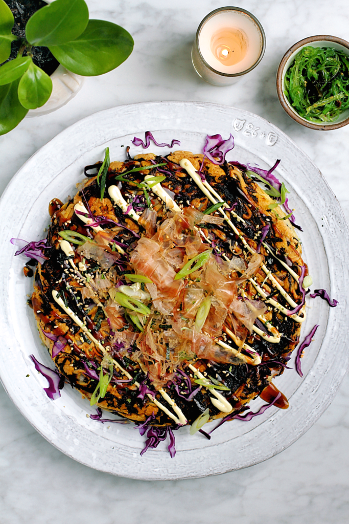 Image of udon okonomiyaki.