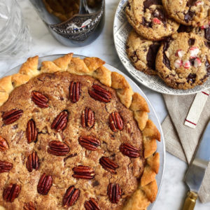 Image of chocolate chunk and pecan pie.