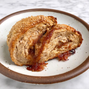 Image of an apple butter scone.