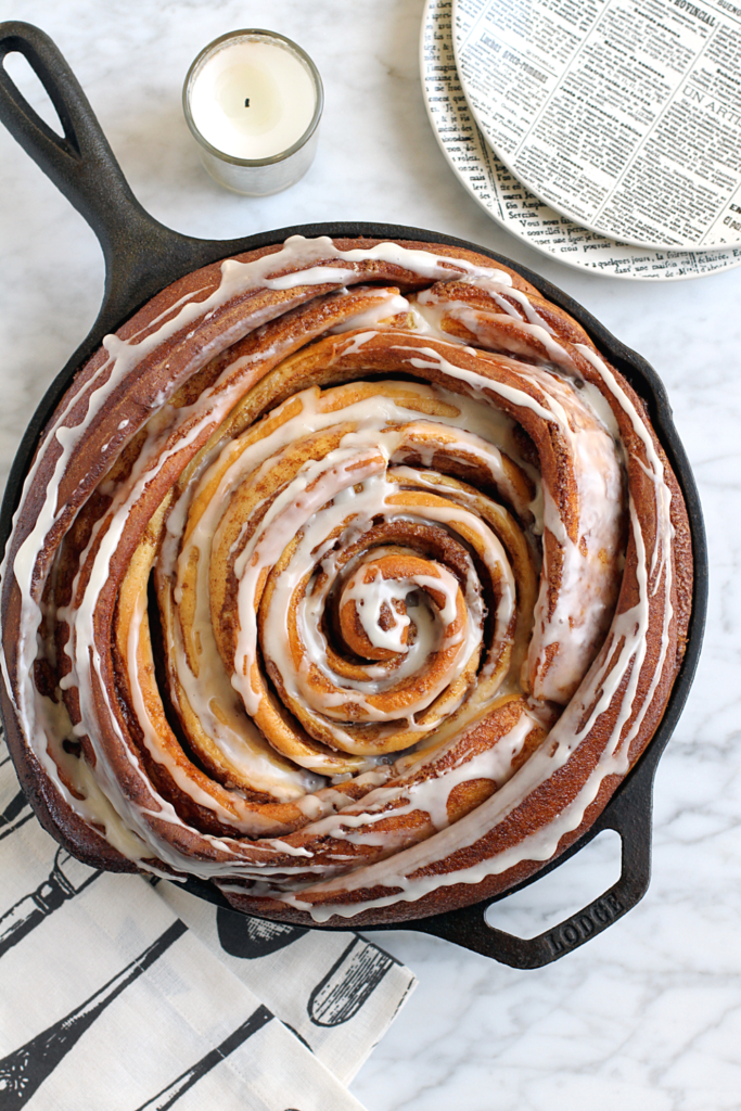 Image of giant cinnamon roll.