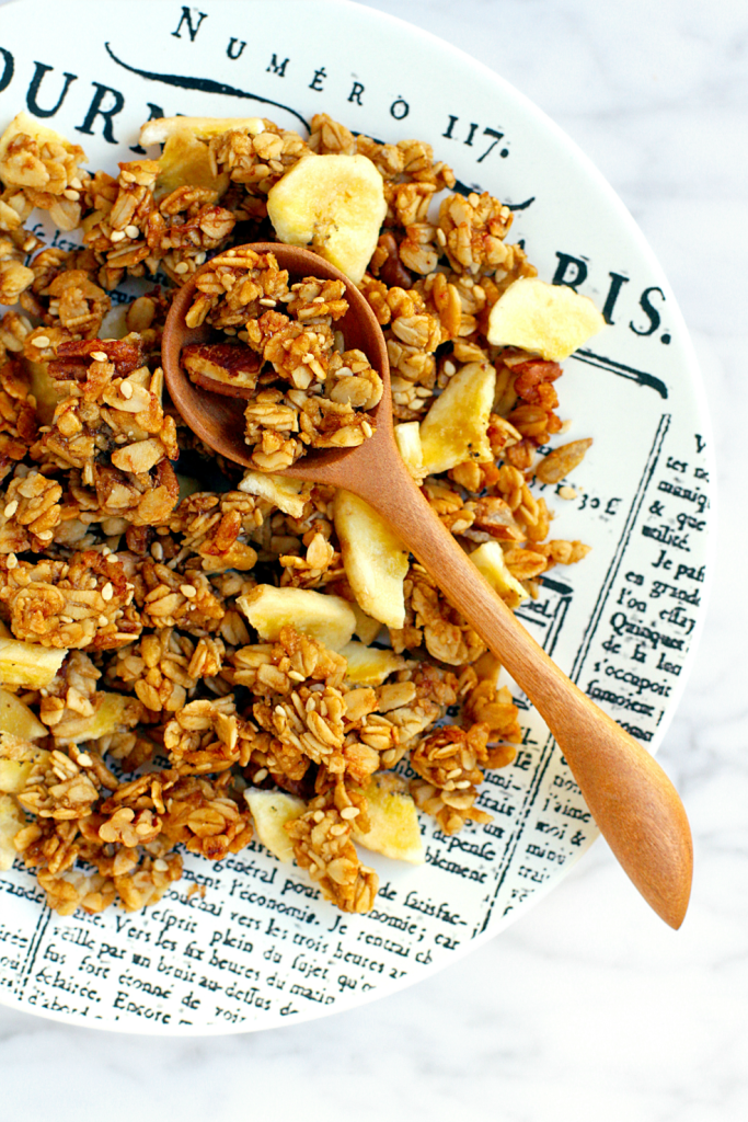 Crispy, Crunchy Banana Granola - Two of a Kind