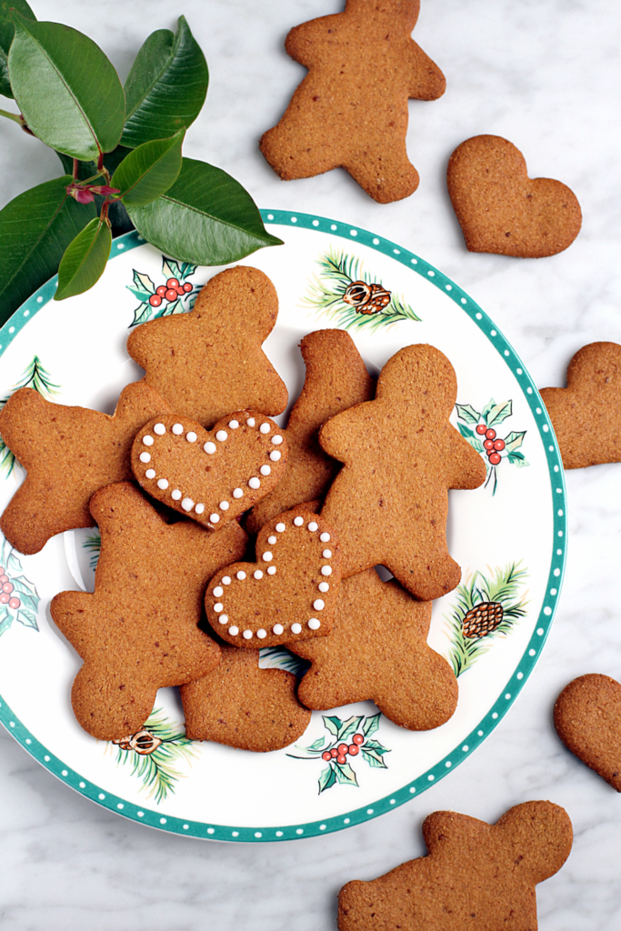 Crisp vegan gingerbread cookies two of a kind