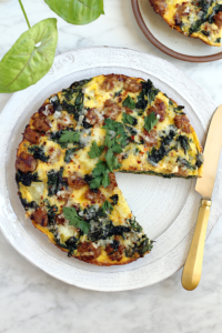 Kale and Sausage Frittata - Two of a Kind